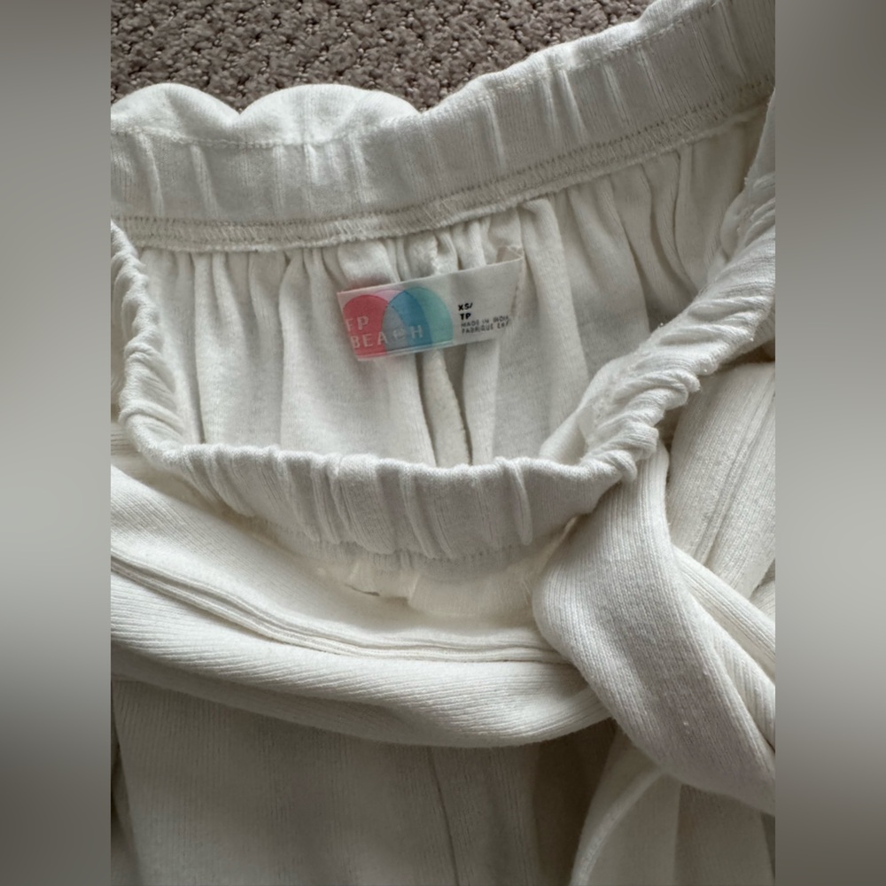 Free People White Wide Leg Pants - Picture 4 of 5